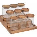 5five Simply Smart Sklenice na koření na dřevěné polici HARMONY 9 x 180 ml – Zbozi.Blesk.cz