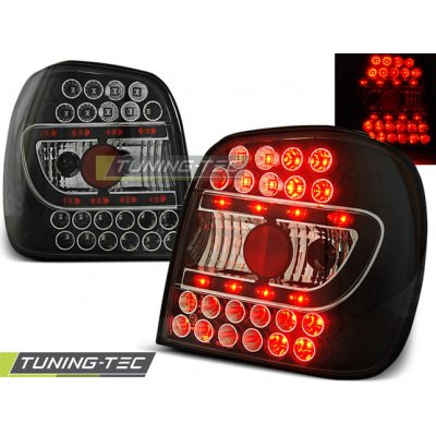 Zadní světla VW Polo 6N 95-98 - krystal/černé LED – Hledejceny.cz