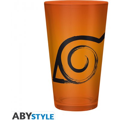 NARUTO SHIPPUDEN - Large Glass - 400ml - Konoha & Seal, ABYVER137 – Hledejceny.cz