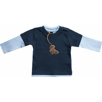 Babybugz Kojenecké tričko modré dlouhý rukáv – Zboží Dáma