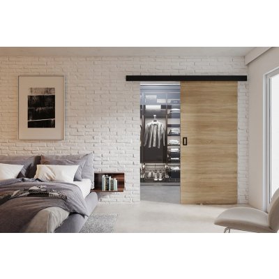 VILEN DOOR Posuvné dveře na stěnu WERDI Dub Sonoma 86 x 205 cm – Zboží Mobilmania