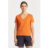 Dámská Trička GANT ORIGINAL V-NECK SS T-SHIRT oranžová