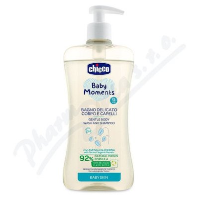 CHICCO Baby Mom.Šamp.vlasy/tělo s heřm.+dáv. 500 ml – Zboží Dáma
