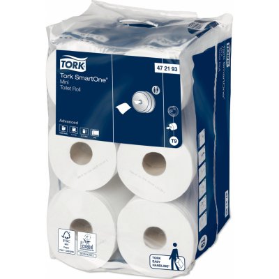 TORK 472193 SmartOne MINI 2vrstvy bílý T9 12 ks – Zboží Mobilmania