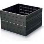 Prosperplast Vyvýšený záhon BASE WOODY 75,6 cm antracit – Zboží Dáma