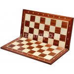 Šachová deska velikost 5 MAHAGON - skládací tmavý okraj (mahagon) – Zboží Živě