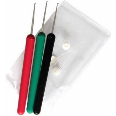 DUKO Pomůcky Sada 3ks kadeřnických háčků 0,75mm, 1mm a 1,25mm – Zboží Dáma