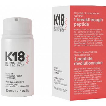 K18 Hair Molecular Repair Leave-in Mask 50 ml od 946 Kč - Heureka.cz