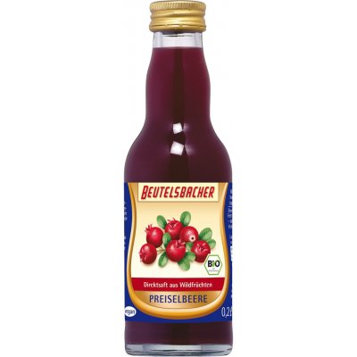 Beutelsbacher Bio brusinková šťáva 100% 200 ml – Zboží Dáma