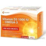 Noventis Vitamín D3 1000 IU + OMEGA-3 200 mg 60 kapslí – Hledejceny.cz