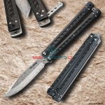 Damaškový Dellinger Carbon Butterfly, balisong, ocel VG-10 – Hledejceny.cz