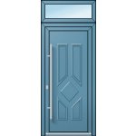 OknaDvereNaMiru.cz Vchodové dveře 3D Meda 3 + Nadsvětlík bílá 110 x 220 cm – Hledejceny.cz