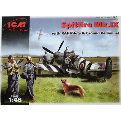 ICM Spitfire Mk.IX w/ RAF Pilots&Ground Personnel 48801 1:48