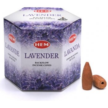 Hem Vonné kužely pro tekoucí dým Lavender 40 ks