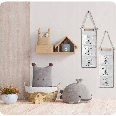 Nukido závěsný organizér na hračky NK 403 šedý – Zboží Dáma