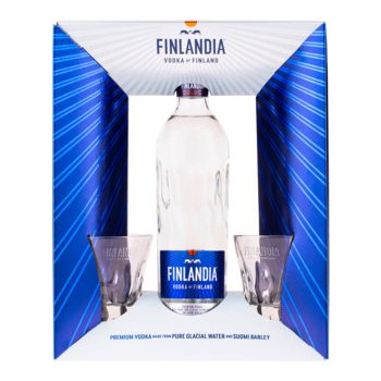 Finlandia 40% 0,7 l (dárkové balení 2 sklenice)