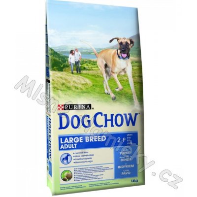 Purina Dog Chow Adult Large Breed Turkey & Rice 14 kg – Hledejceny.cz