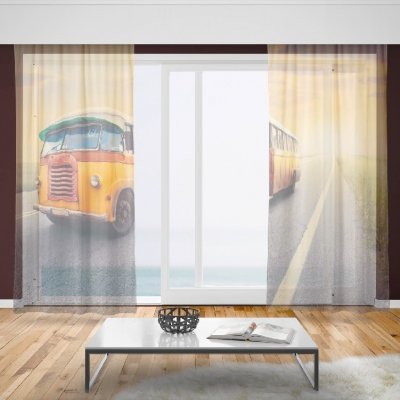 IMPAR Záclony Retro autobus (Rozměr záclony: 150x250) – Hledejceny.cz