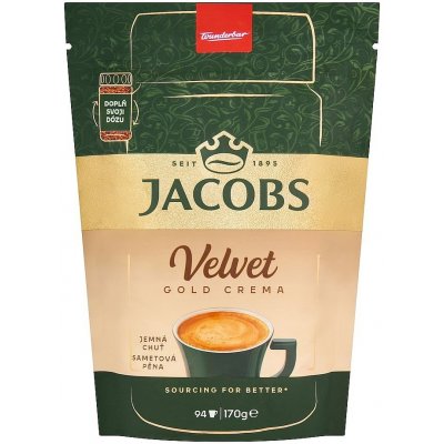Jacobs Velvet Gold Crema rozpustná káva 170 g – Zboží Dáma