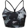 Sportovní podprsenka Reebok Myt Printed Womens Low Impact Black