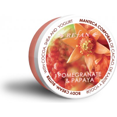 Refan granátové jablko a papája tělové krémové máslo 200 ml – Zbozi.Blesk.cz