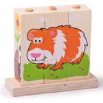 Bigjigs Toys nasazovací kostky zvířátka – Zboží Dáma