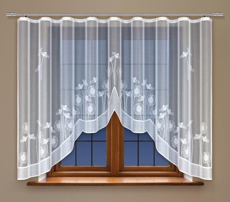 Moderní oblouková záclona Rozměr kusové záclony:: 160x500 cm, Barva:: bílá  od 869 Kč - Heureka.cz
