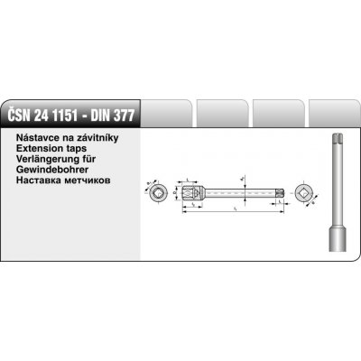 BUČOVICE TOOLS Prodloužení na závitníky č.8,0 999 080 – Hledejceny.cz