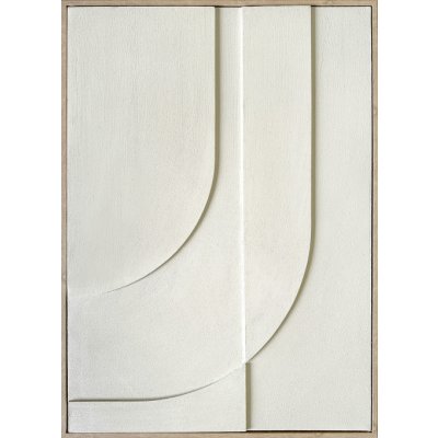 Obraz v rámu 3D RELIEF NO.1 ECRU – Zbozi.Blesk.cz