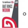 Rybářská karabinka a obratlík Trakker Kroužky Bait Rings Medium 10 ks