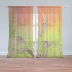 Sablio Záclony Odkvetlé pampelišky: 2ks 150x250cm – Hledejceny.cz