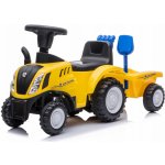 Baby Mix traktor s vlečkou a nářadím New Holland žluté – Sleviste.cz