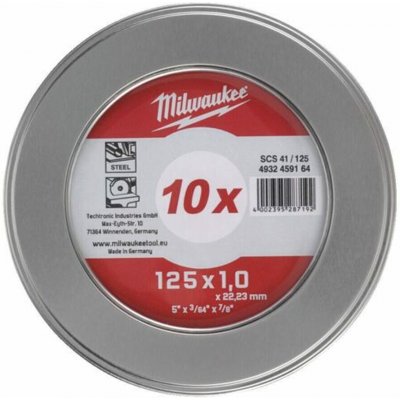 Milwaukee řezací kotouč 125 x 1 x 22,2 mm 4932478998 10 ks – Hledejceny.cz