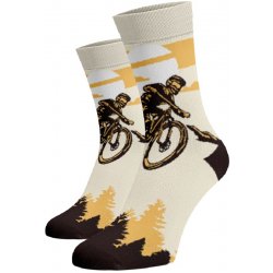 Veselé ponožky sjezdy na kole
