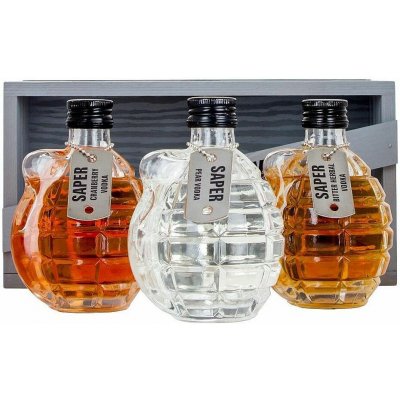 Debowa Saper degustační set vodek 40% 3 x 0,2 l (karton) – Hledejceny.cz