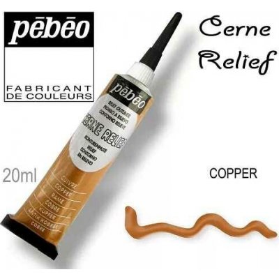 Pébéo Kontura CERNE RELIEF č.480 20 ml měděná – Zboží Dáma