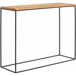Nordic Design toaletní stolek Moreno 100 x 35 cm dubový s černou podnoží – Sleviste.cz