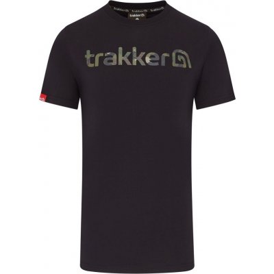 Trakker tričko CR Logo T-Shirt Black Camo