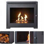 Oko Volně stojící bio krb 75 x 64 x 35 cm šedý – Zboží Mobilmania