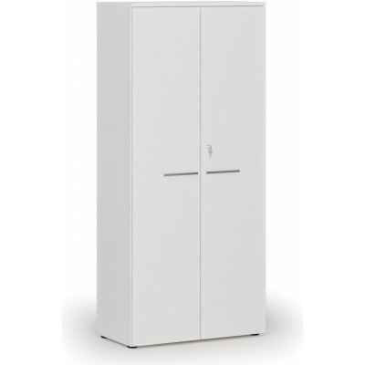 Primo Kancelářská skříň s dveřmi WHITE, 1781 x 800 x 420 mm, bílá – Hledejceny.cz