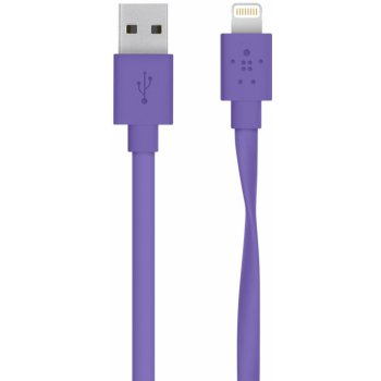 Belkin F8J148bt04-PUR MixIt Flat Lightning kabel, 1,2m, fialový