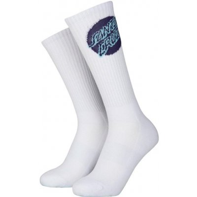 Santa Cruz ponožky Shadowless Dot Sock White