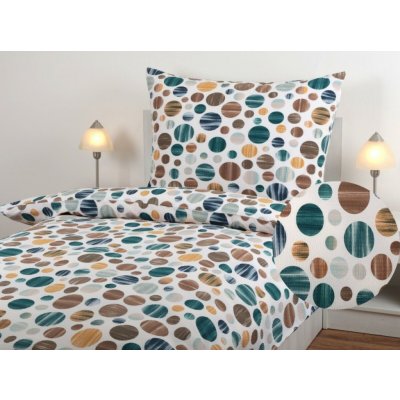 JAN peří krep barevná kolečka 80 x 60 cm – Sleviste.cz