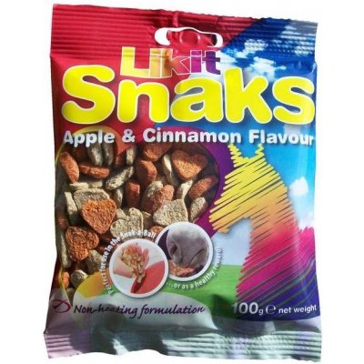 Likit Snaks apple cinnamon pamlsky pro koně 0,1 kg – Zboží Dáma