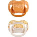 Canpol babies set symetrických silikon dudlíků Mountains 2ks žlutá – Zboží Mobilmania