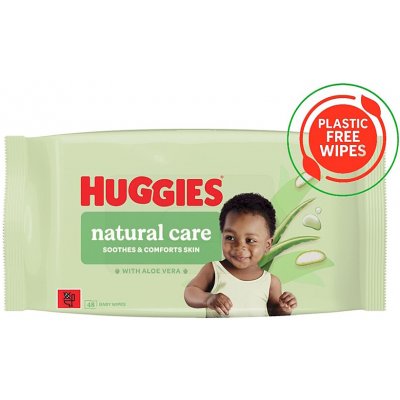 HUGGIES Natural aloe vera vlhčené ubrousky 48 ks – Sleviste.cz