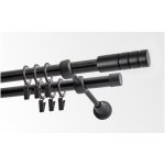 GARNÝŽE-HEBR Garnýž Techno bílá dvojitá 340 cm – Hledejceny.cz