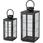 Boltze Home Lucerny na svíčky do interiéru ESBJERG, 2 szt, černá – Zboží Dáma