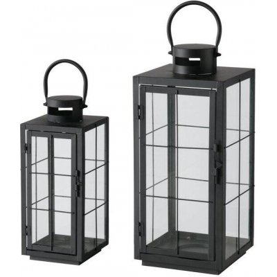 Boltze Home Lucerny na svíčky do interiéru ESBJERG, 2 szt, černá – Zboží Dáma