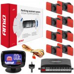 AMiO Sada parkovací asistent LED-GRAF 8 senzorů černá vnitřní 16,5mm – Zboží Mobilmania